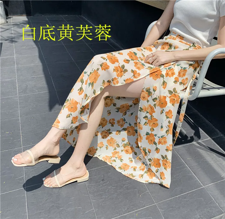 

One piece beach skirt 2021 new summer irregular floral skirt