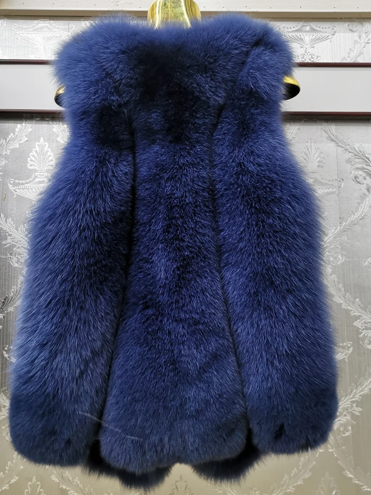 New real fox fur vest multi color winter women's fur coat long fur women's coat can be customized wholesale and retail