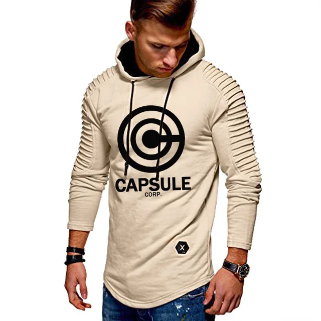 В стиле аниме Драконий жемчуг зет чехол Capsule Corp Принт толстовки для мужчин с