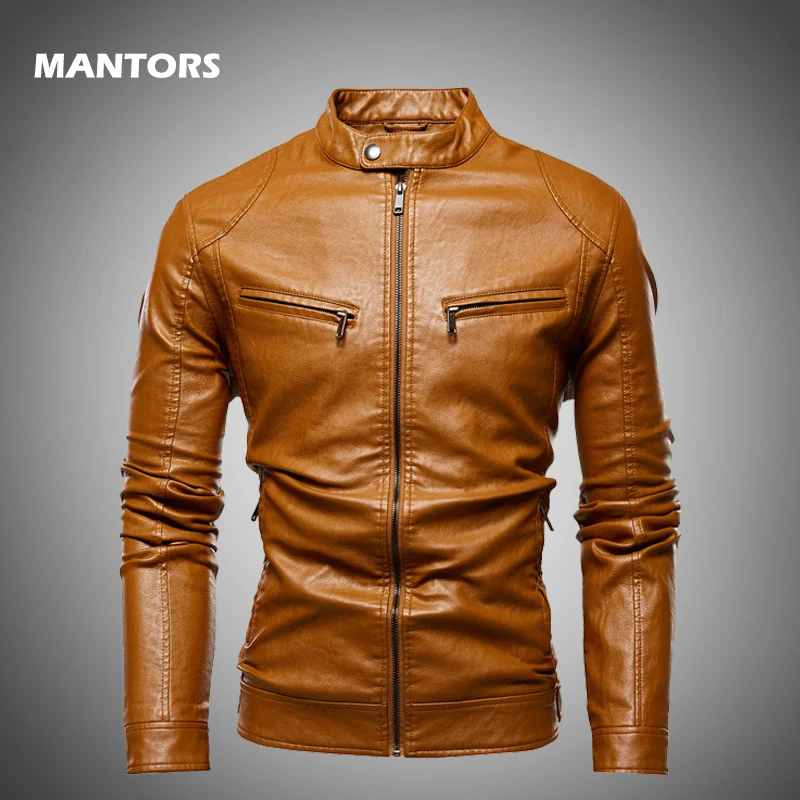 Мужская осенняя куртка мотоциклетная кожаная пальто 2019 мужская из искусственной