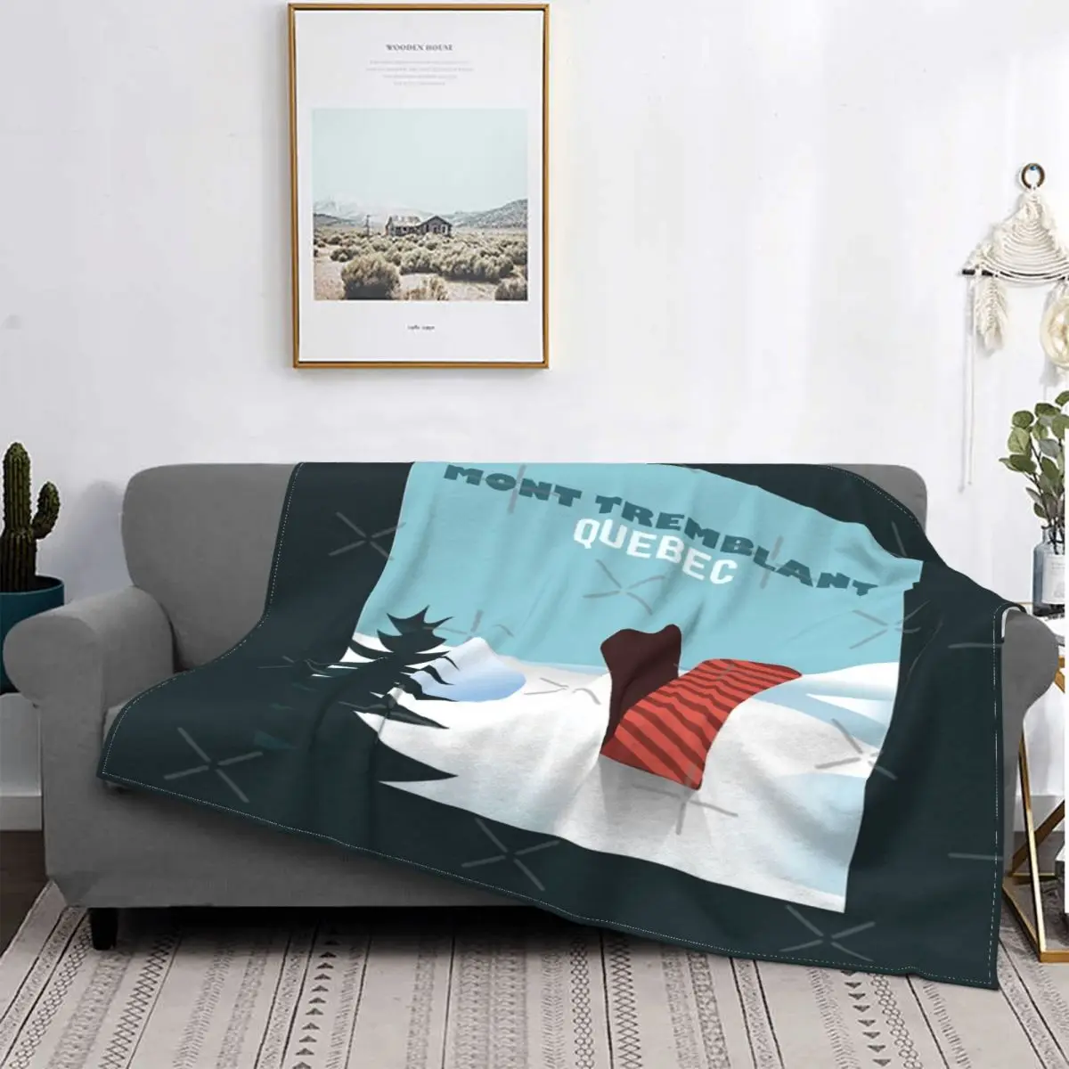 

Manta de playa de muselina a cuadros для детей, manta de пикник, manta de Mont Tremblant, Канада, 2 единицы