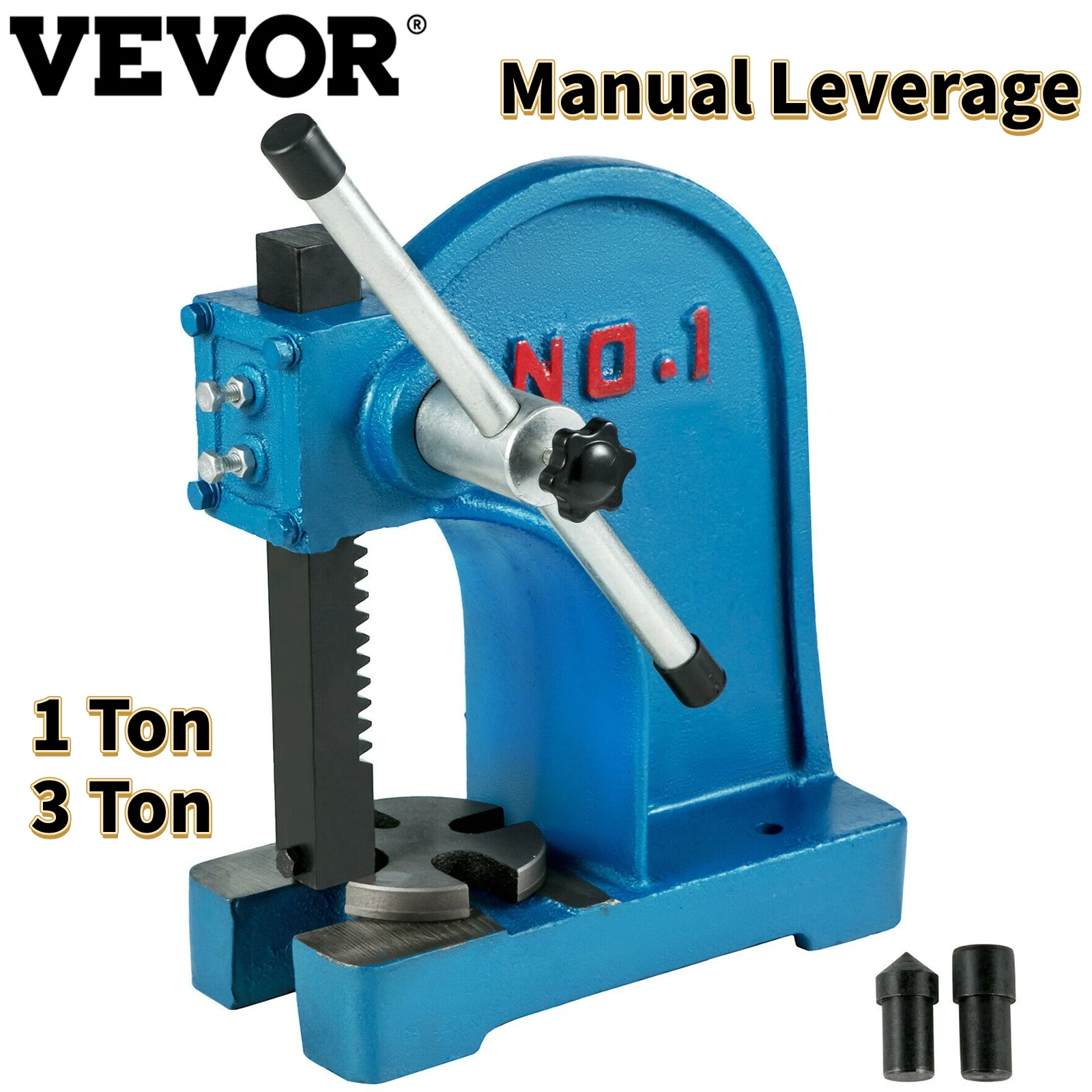

VEVOR 1Ton 3Ton Arbor пресс с ручным рычагом стандарта для сборки и ремонта сверхмощный Настольный монтируемый подшипник