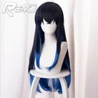 Длинный женский парик Hashibira Inosuke, рассекающий демонов: киметсу, парики для косплея no Yaiba, ролевая игра, танджиру Zenitsu на Хэллоуин, 80 см