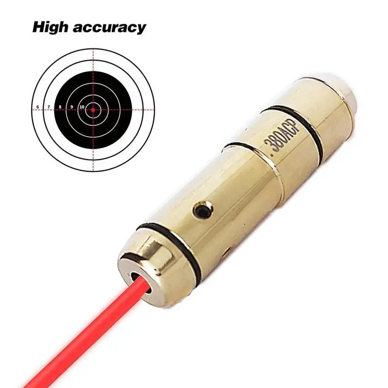 

Тактическая тренировочная Лазерная пуля с крассветильник светом, прицел для сухого обжига, тренировочная пуля 380ACP, Охотничья красная точка...