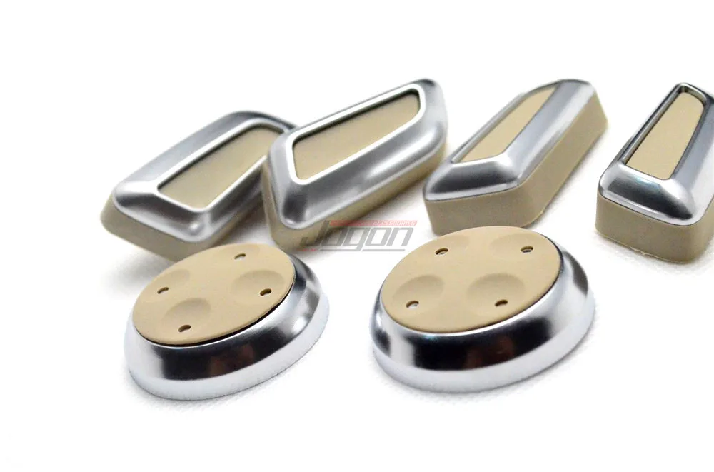 Черно бежевая хромированная накладка на переднее сиденье автомобиля из АБС