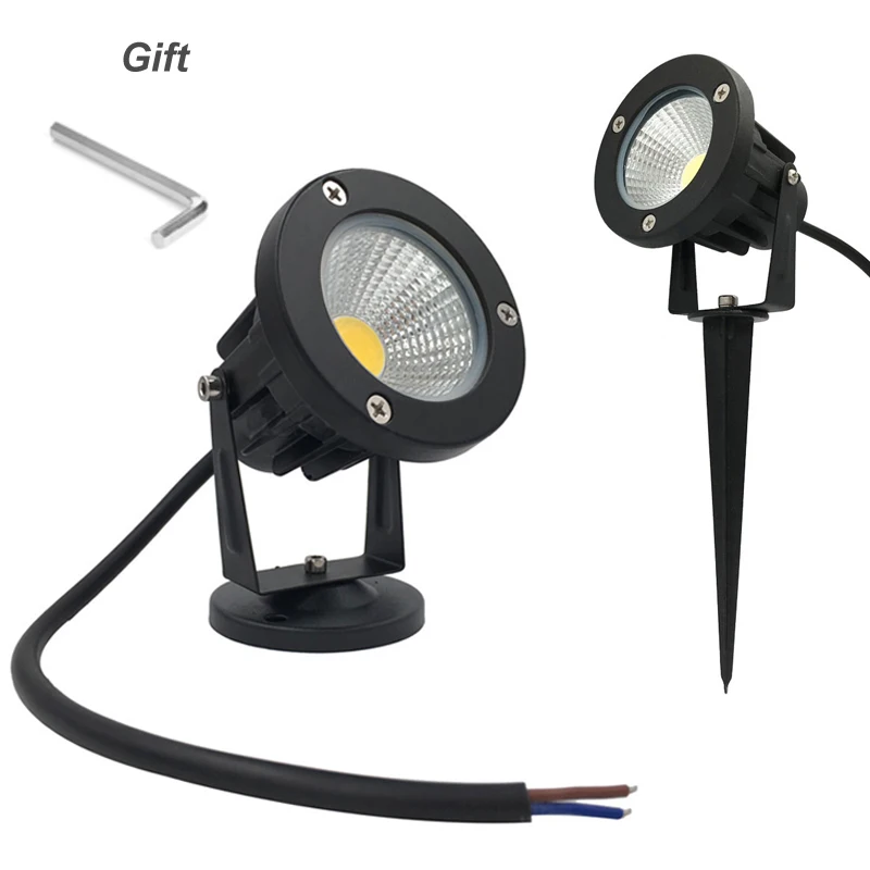 Светодиодная лампа для сада лужайки пейзажа 7 Вт 9 водонепроницаемая 12 В 220 110