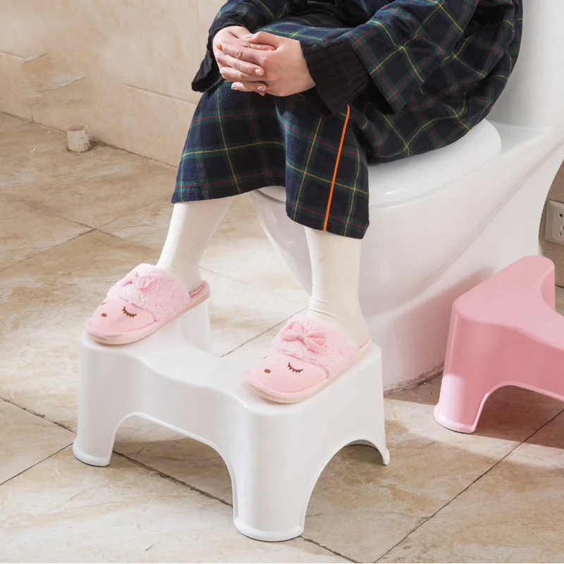 

Strongwell New Deluxe Squatty Potty Affordable Ergonomic Design Toilet Stool Plastic White Non-slip Bathroom Toilet Aid Stool