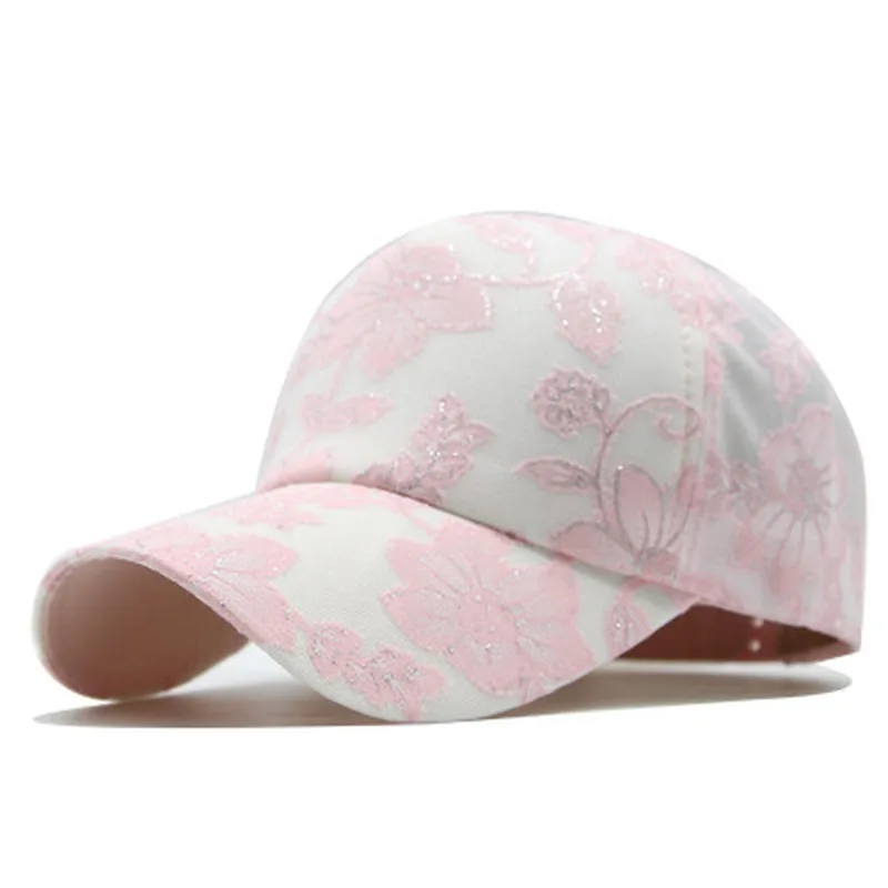 Hot Women's Baseball Cap Painting Embroidery Flower Girls Snapback Hats Woman Female Cap Mesh Summer Sun Hat