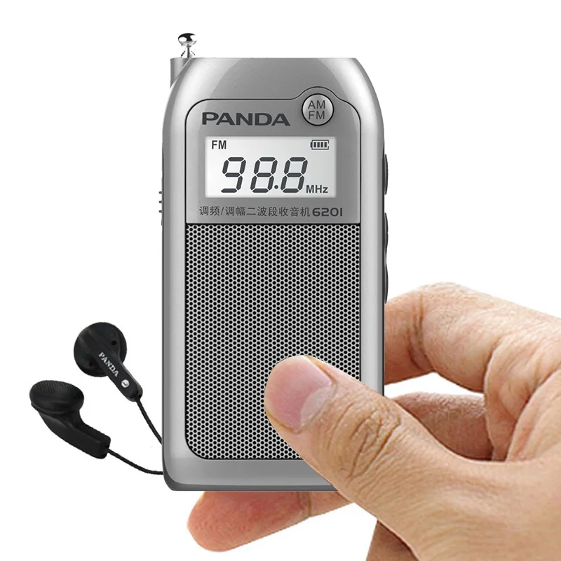 

Мини портативное радио DSP FM/AM двухдиапазонное радио с антенной домашний ЖК цифровой обработка сигнала беспроводной приемник с наушниками