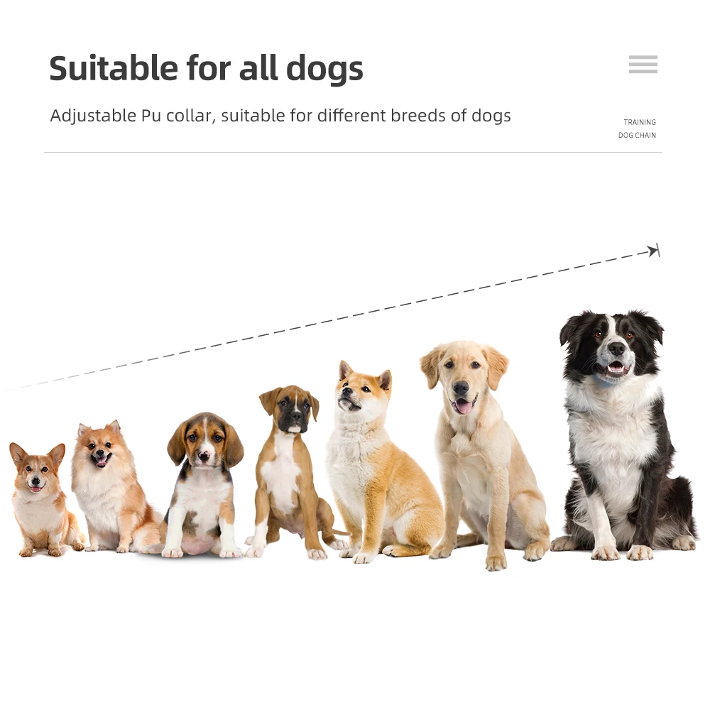 

Waterproof Dog Training Collar 800m Rechargeable Remote Control with 70cm pu belt collar for All Size Shock Vibration Sound 40%