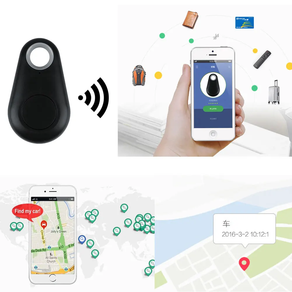 Умный трекер 1 шт. с защитой от потери беспроводной Bluetooth 4 0 кошелек GPS локатор ключ