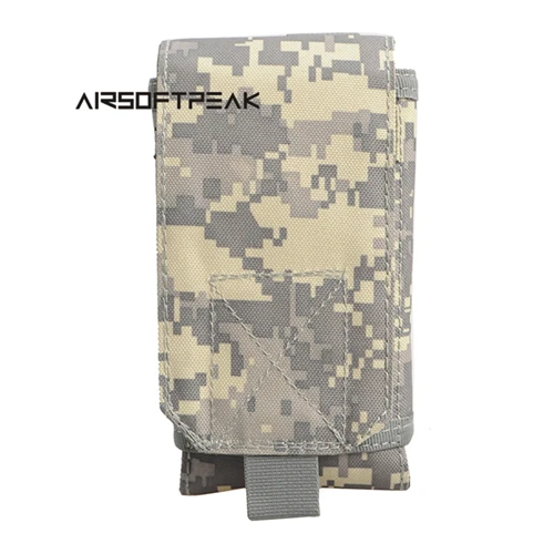 ACU AIRSOFTPEAK 600D тактические Спортивные сумки Molle 5,5 дюймов поясные сумки для охоты и пеших прогулок EDC сумка для мобильного телефона сумка для аксессуаров - Цвет: ACU
