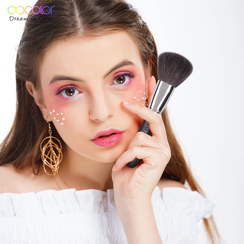 Docolor 10 шт. кисти для макияжа Профессиональные натуральные из козьей шерсти набор