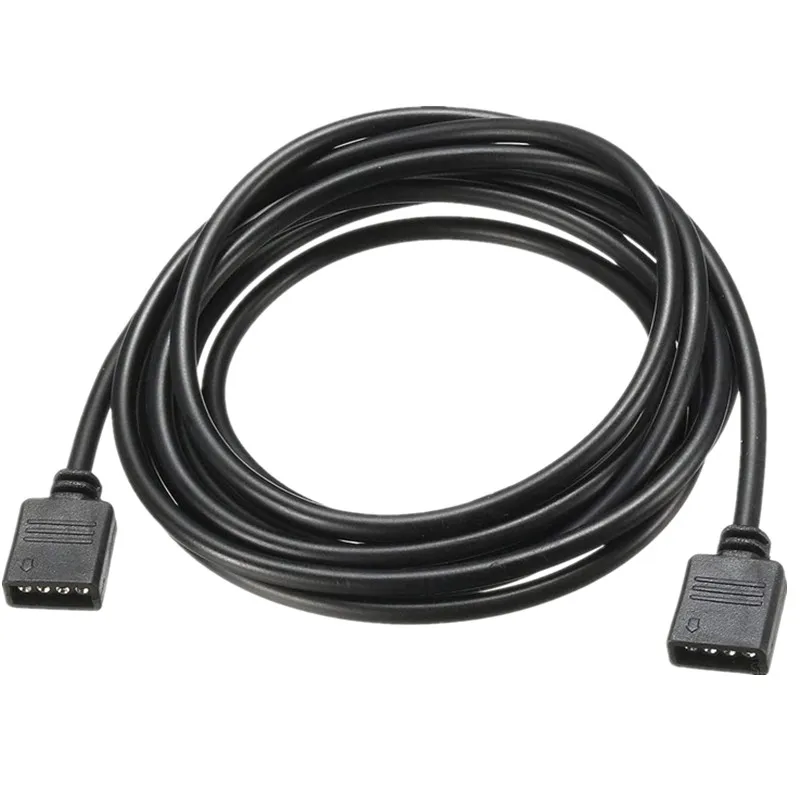 4PIN 5PIN RGB RGBW Удлинительный кабель коннектор Белый Черный 0 3 м 1 2 5 10 DC 12 В провод для