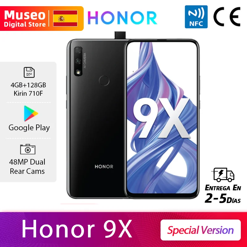 Специальная версия Honor 9X 4GB 128GB смартфон Kirin 710F 48MP AI двойная камера 6 59