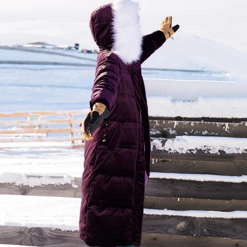 INMAN зимний женский теплый меховой воротник с капюшоном ветронепроницаемый