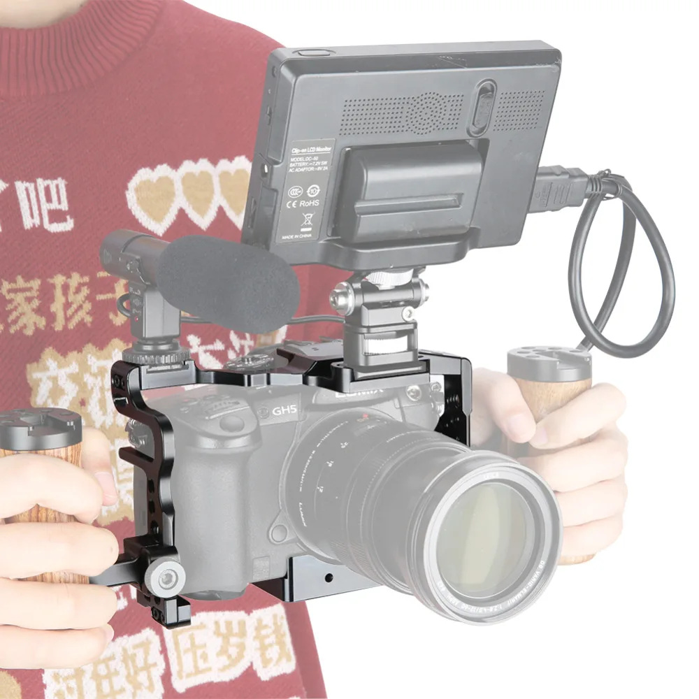 Чехол для Камеры NICEYRIG gh5 gh5s для камеры Panasonic GH5 GH5S для камеры Panasonic Lumix gh5s gh5 DSLR Cage Lumix gh5 чехол для видео Rig