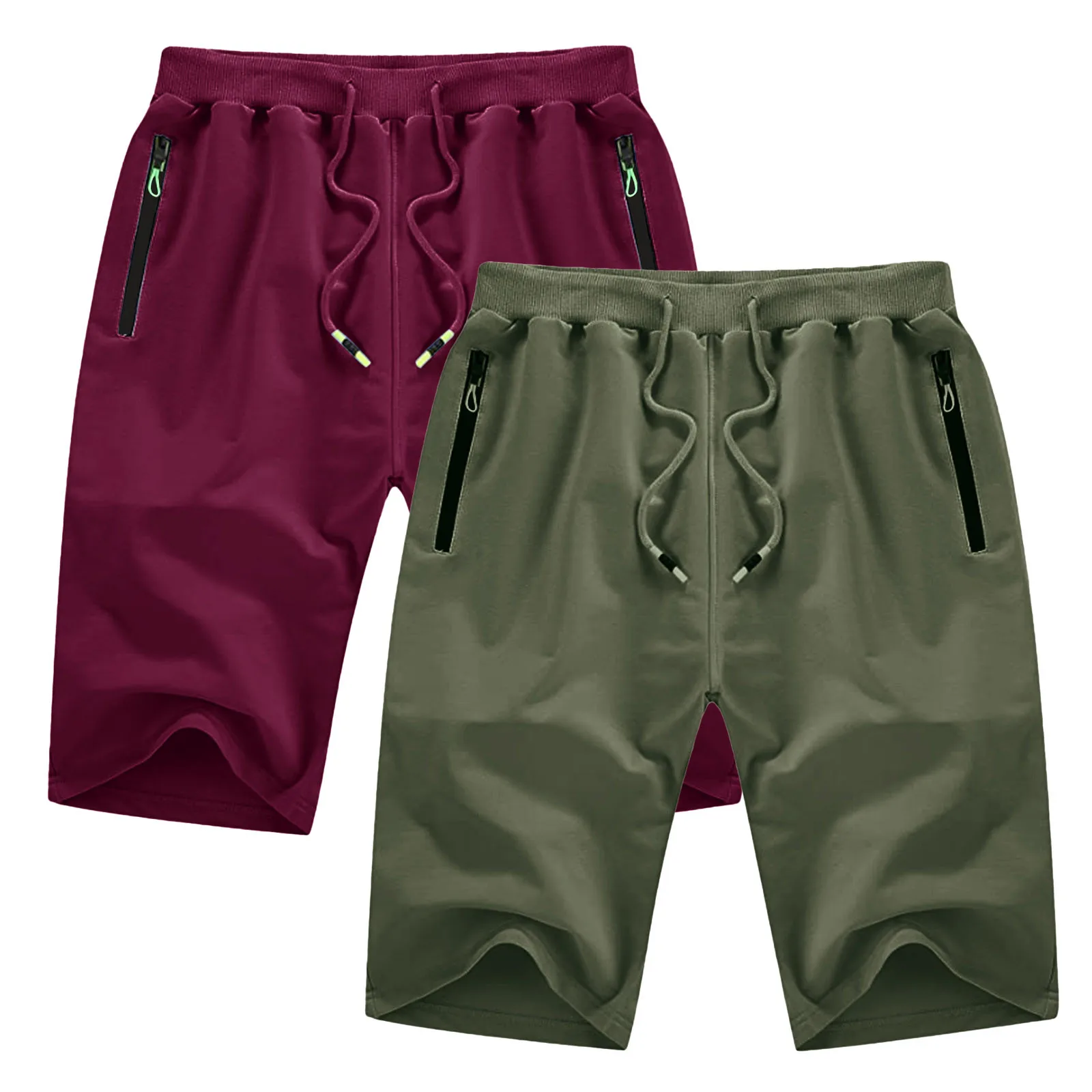 

2021 New Men's Fashion And Handsome Shorts Summer Casual And Comfortable Cool Solid Color Short High Quality Simple Casual Short