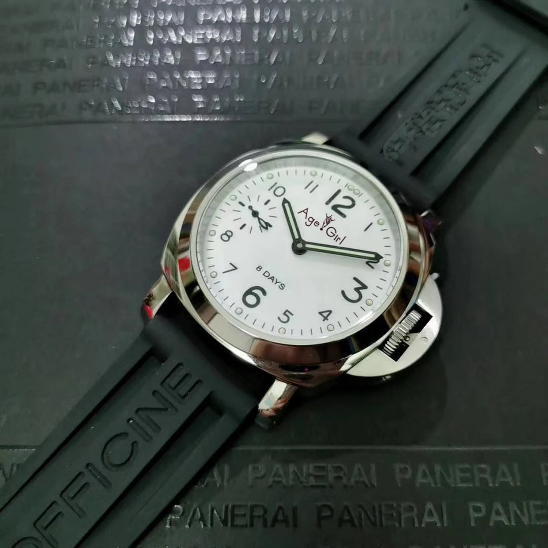 

Luxury Brand New Men Automatic Mechanical hand Wind Sapphire Black Rubber 1950 Stainless Steel 8 Days Watch Luminous White 42mm