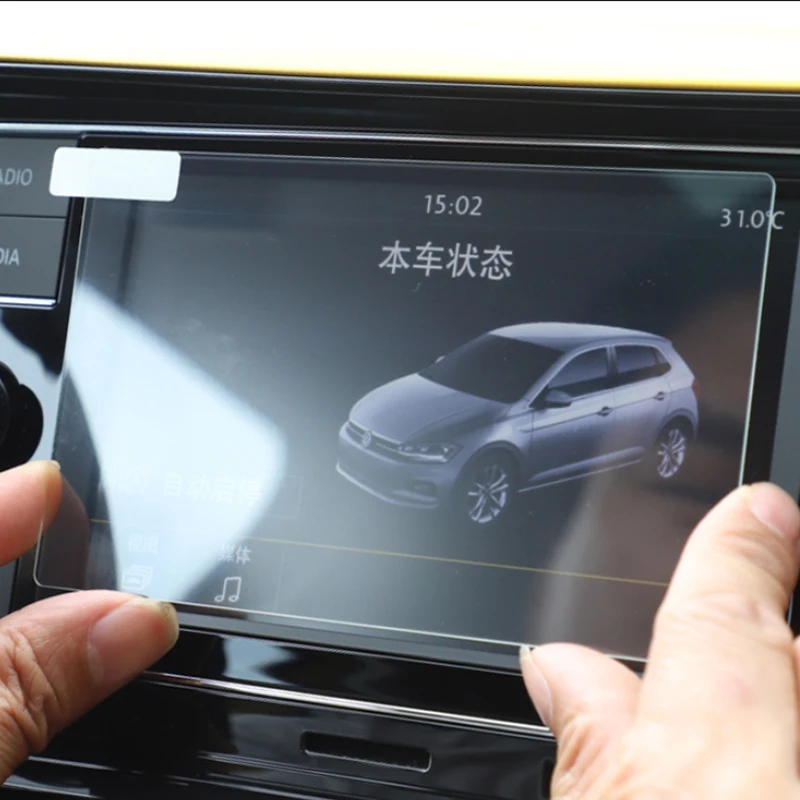 Стайлинг автомобиля для Volkswagen Polo Virtus MK6 AW презентация GPS навигация стекло