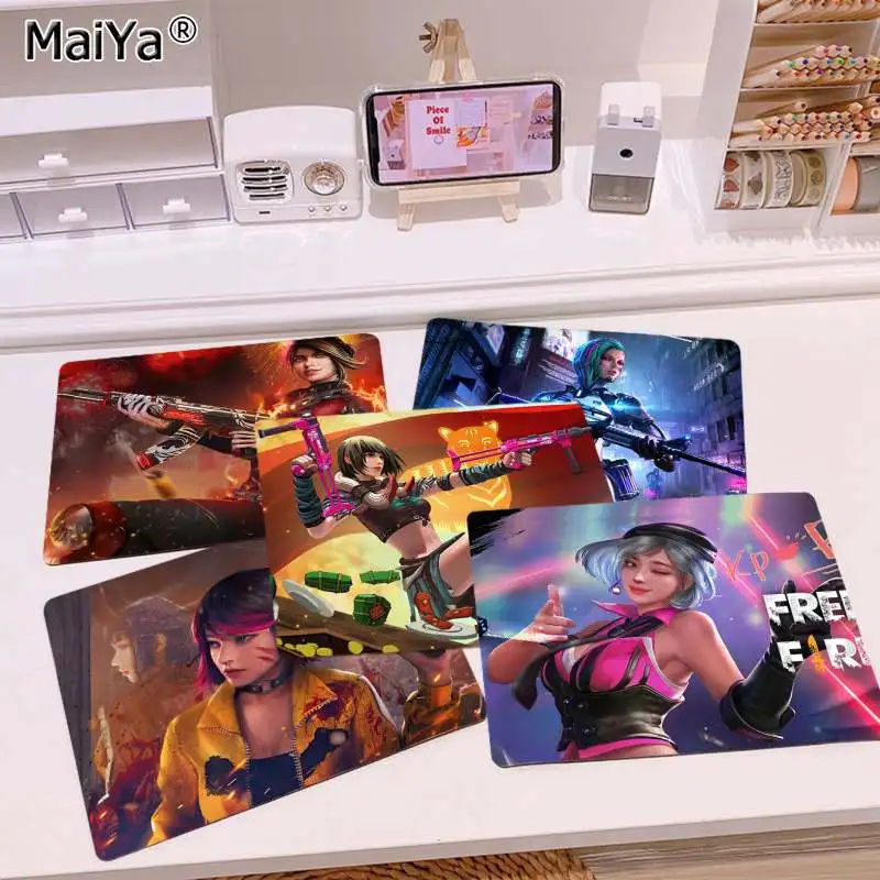 

MaiYa Your Own Mats Free Fire Garena Laptop Gaming Mice Mousepad Top Selling Wholesale Gaming Pad mouse