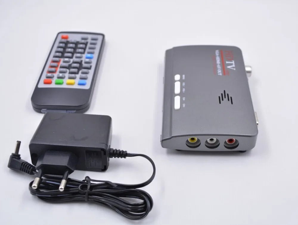 HD 1080P DVB T2 цифровой эфирный приемник T ТВ тюнер Поддержка VGA + HDMI CVBS для приемники