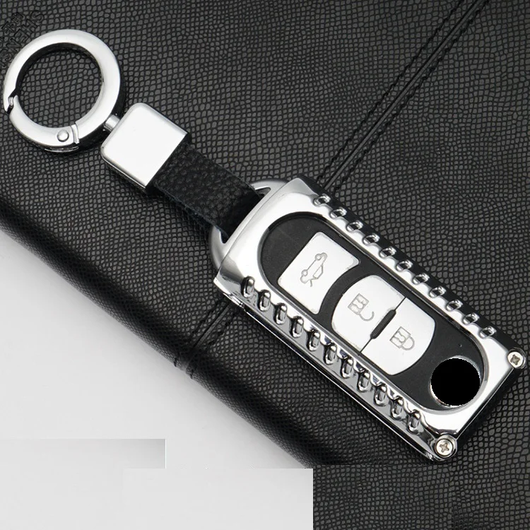 Оцинкованная брелок для автомобильных ключей чехол крышка Mazda 2 3 6 Axela Atenza CX 5 CX5 7 9