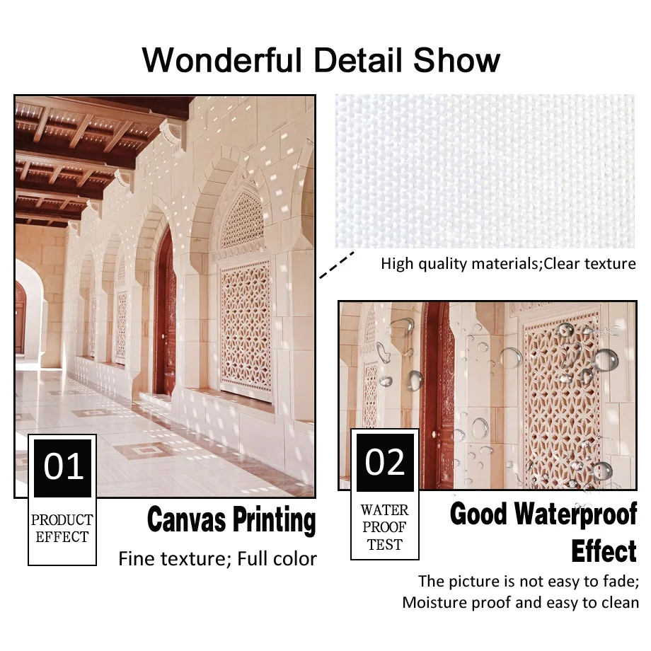 Марокканская мечеть Арка Исламская галерея Бохо цитаты настенная живопись на