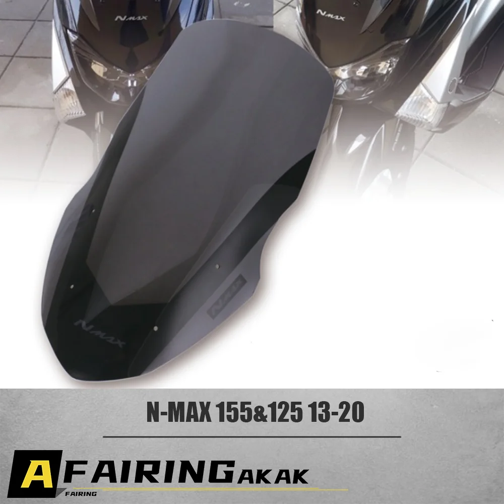 

For Yamaha N-max 155 N-max 125 2013-2020 Windshield Soot Transparent N-MAX 155 125 13-20 Windshield Motorcycle Windshield