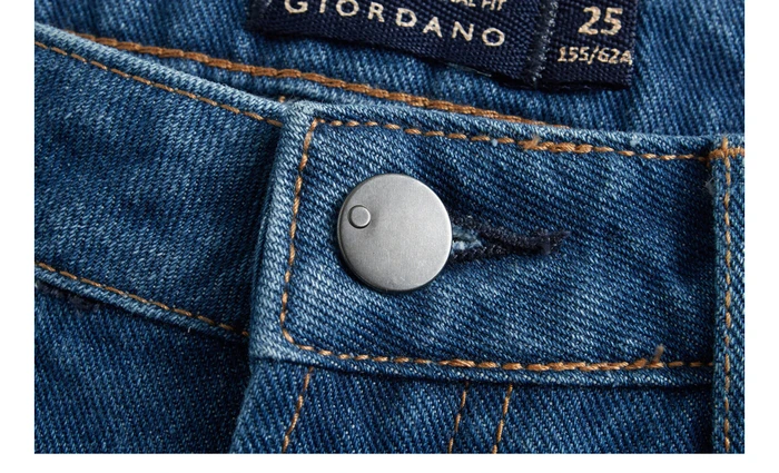 Giordano женские джинсы с высокой талией до щиколотки джинсовые брюки эластичные пять карманов классический стиль джинсы Сальса Feminina 05429334