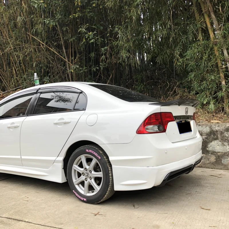 

Car-styling R Style Luster Carbon Fiber/FRP Rear Trunk Spoiler Wing Fit for Honda Civic 2006 - 2011