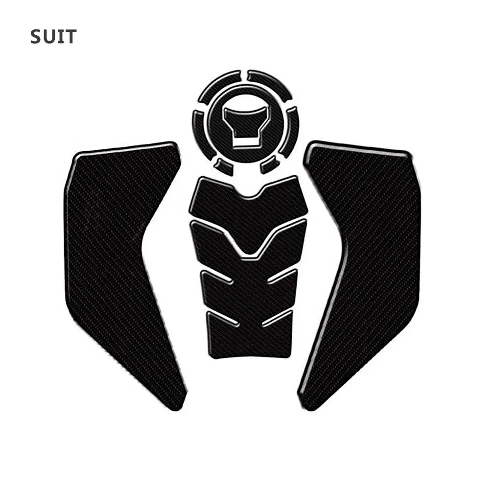 Carbon Fiber Fish Bone Side Pad Sticker Easy To Use Reduce Slippage Motorcycle Fuel Tank Protector For Honda CRF1000L | Автомобили и