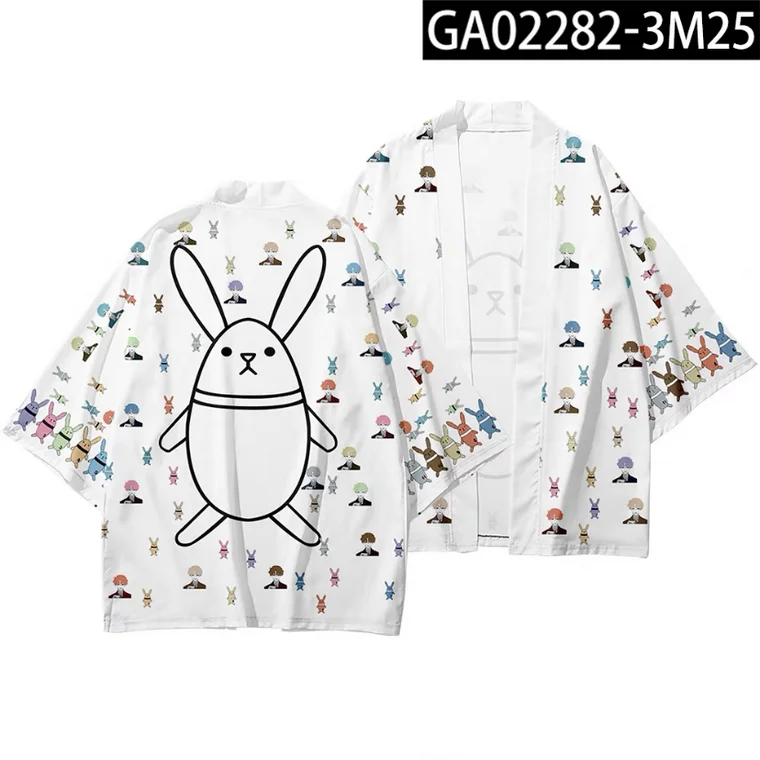 Кимоно для девочек и мальчиков модное летнее свободное кимоно с коротким рукавом