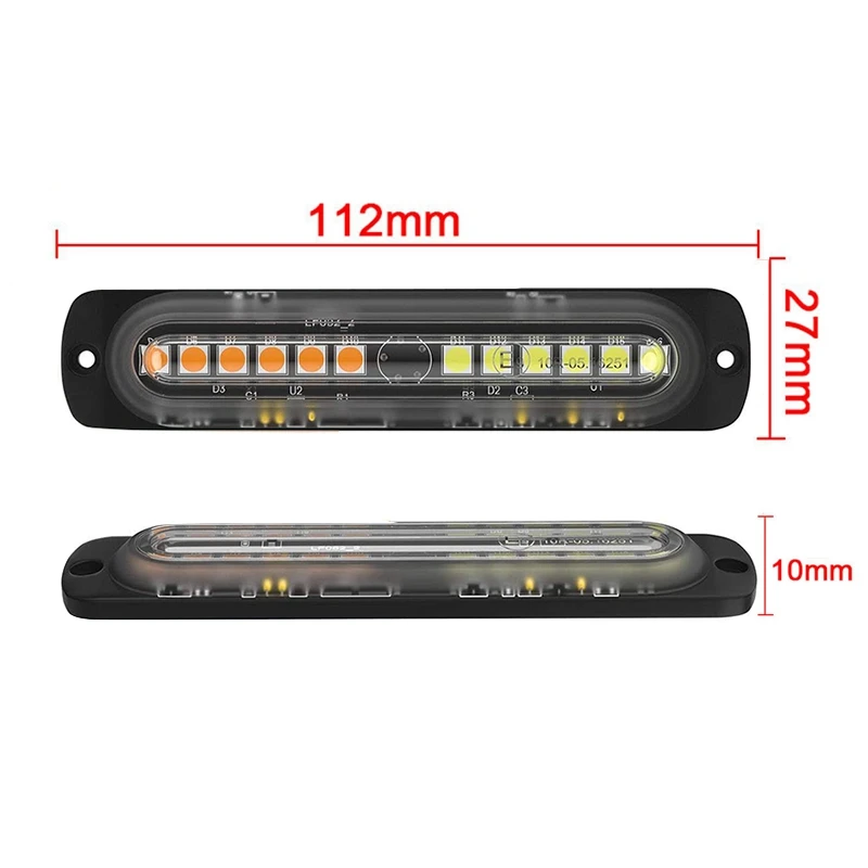 4 шт светильник полицейский стробоскоп Предупреждение 12 светодиодный мини