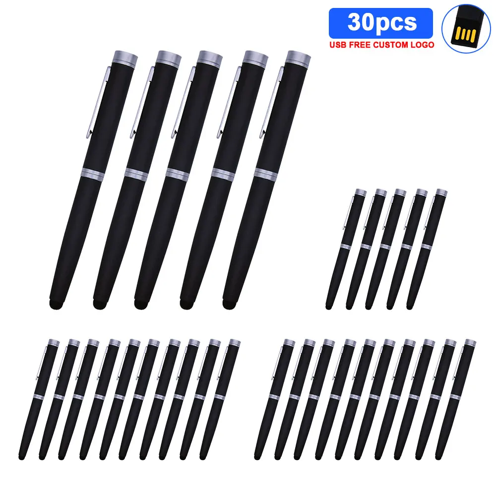 

metal 30pcs free logo USB 2.0 64GB 128GB Real capaciteit usb flash drive pendrive 16GB 32GB 8gb pen drive u disk memory stick