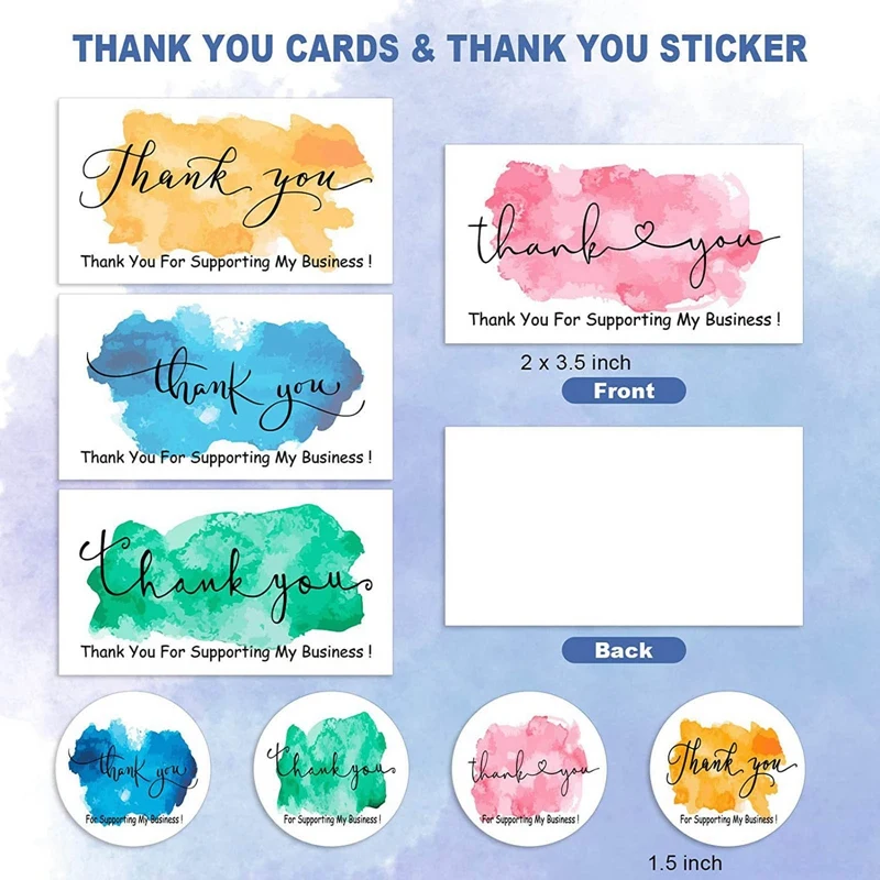 

500/roll 3.8 cm roll thank you for purchasing commercial decorative stickers label cards