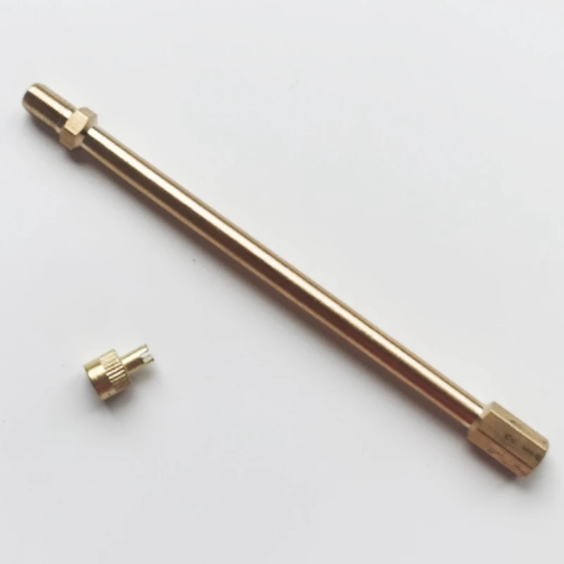 

Novel-MTB Bike Tire Gas Valve Adapter Inflater Air Pump Extension Pipe Tube Bicycle Pump Extension Hose Tube