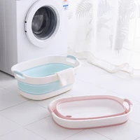 baby bath tub folding baby shower bathtub nonslip pet bath tubs adjustable bath accessories for children storage basket