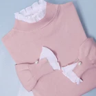 Новинка 2022, осенне-зимний свитер для женщин, водолазка с длинным рукавом, двойные пуловеры с имитацией кружева, свитер, Женский вязаный свитер для женщин