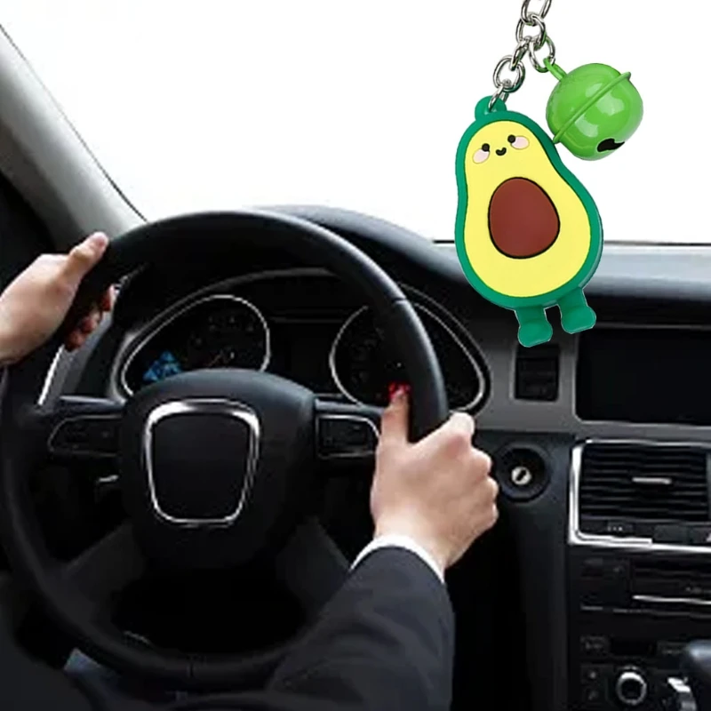 Креативные брелоки с авокадо на удачу брелок мультяшным фруктом милым