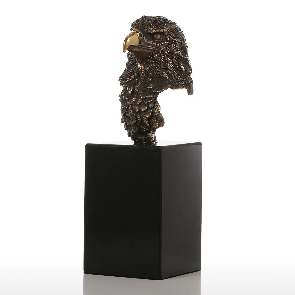 Sculpture Marble Base Eagle Hawk Handmade Bronze Modern Art Home Decor Statue Figurine Gift Artwork | Дом и сад