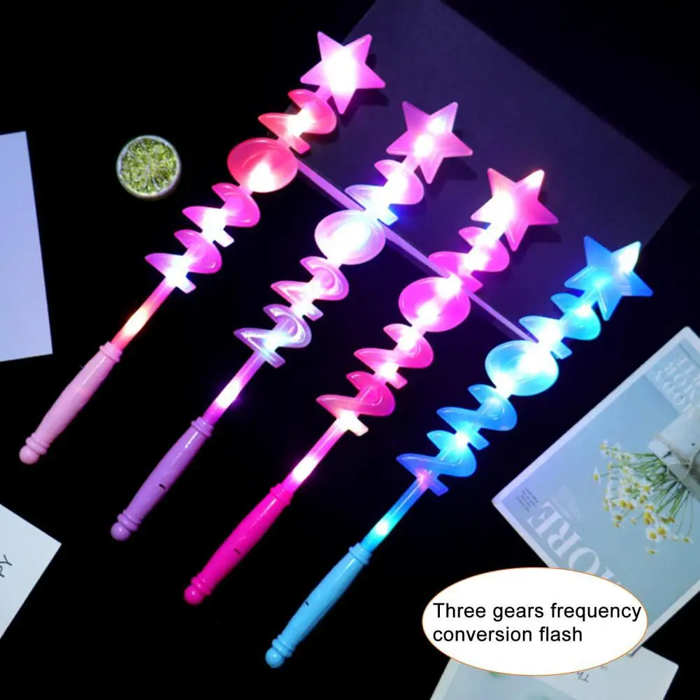 

2022 New Year Flashing Lights Up Glow Sticks Magic Star Wand Party Concert Xmas Halloween Kid's Gift Toy Glowing Color Random