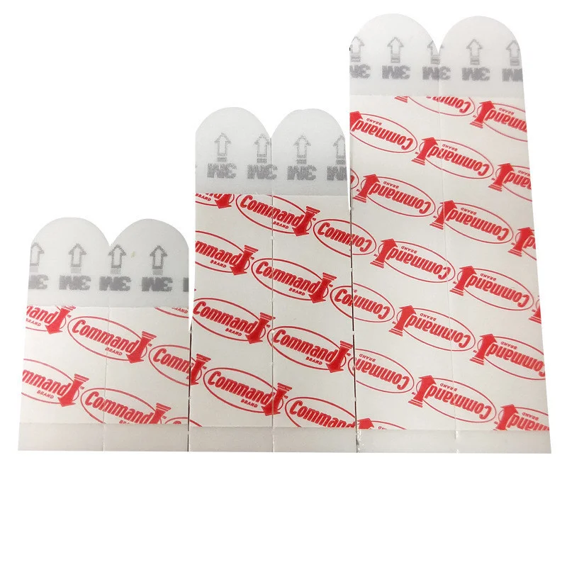 

12pcs 3M Self Adhesive Double-sided Tape For Wall Poster Bathroom Picture Frame Hanging Command Replacement Strips Home Hardware