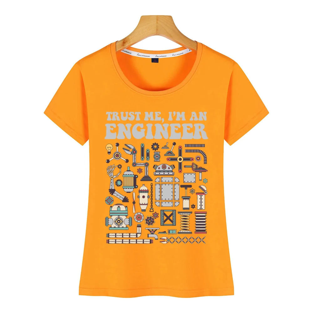 Женская футболка с надписью trust me я инженерный дизайн черная короткая женская |