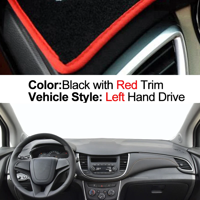 

Коврик для приборной панели автомобиля, накидка для Chevrolet Шевроле Тракс, Tracker 2017, 2018, 2019, 2020, 2021, модель Holden Trax, 2017 - 2021