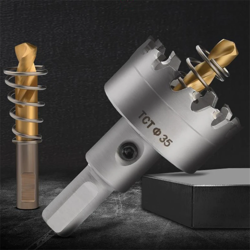 

16-40 мм Улучшенный сплав TCT открывалка для отверстий, сверла, резак, перфоратор, сверхтвердое сверление для пластин из нержавеющей стали, желе...