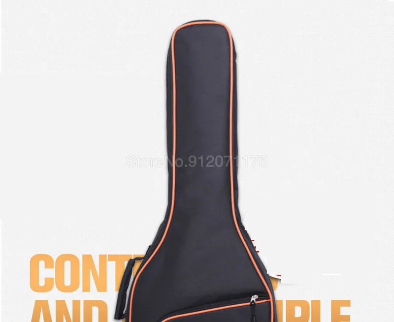 

38/39/40/41 Inchs Oxford Fabric Electric Guitar Case Colorful Edge Gig Bag Double Straps Pad 8MM Cotton Thickening Soft Cover