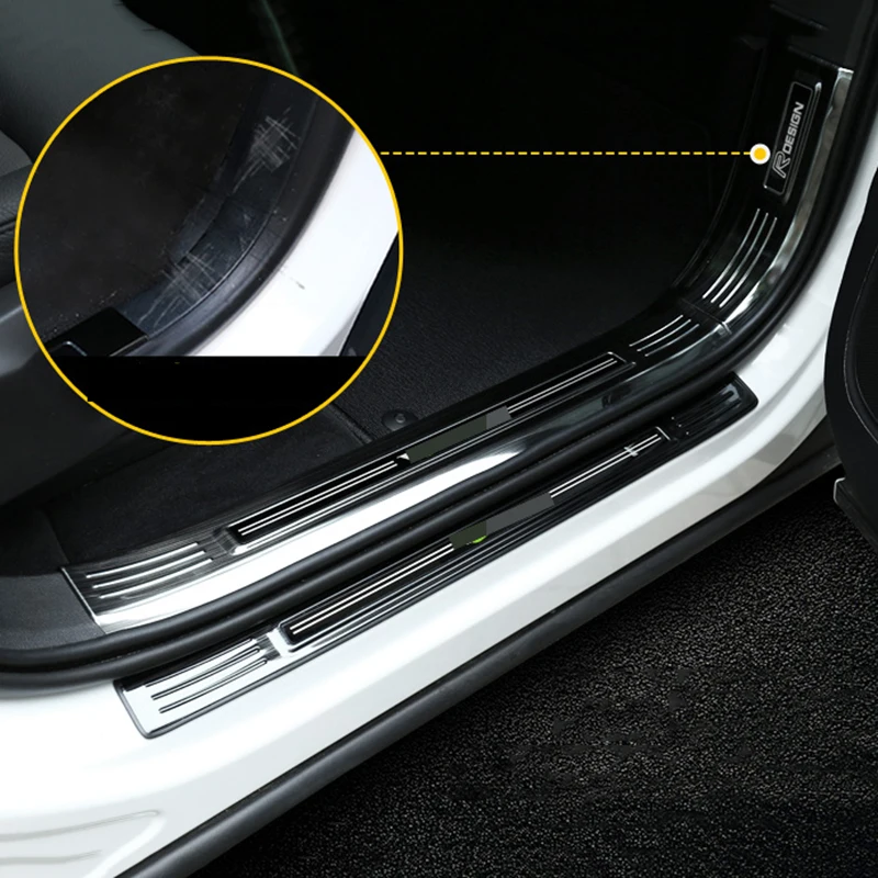 Высококачественная Роскошная Накладка на порог из нержавеющей стали