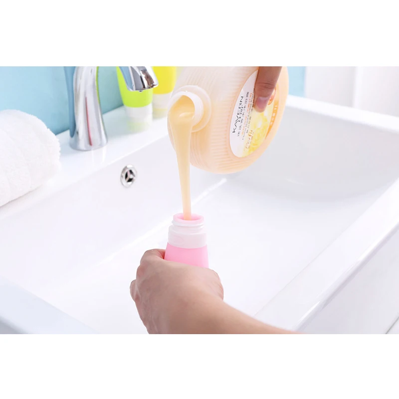 1 шт. 80 мл Портативный Силиконовый многоразовый Пустой дорожный Упаковочный