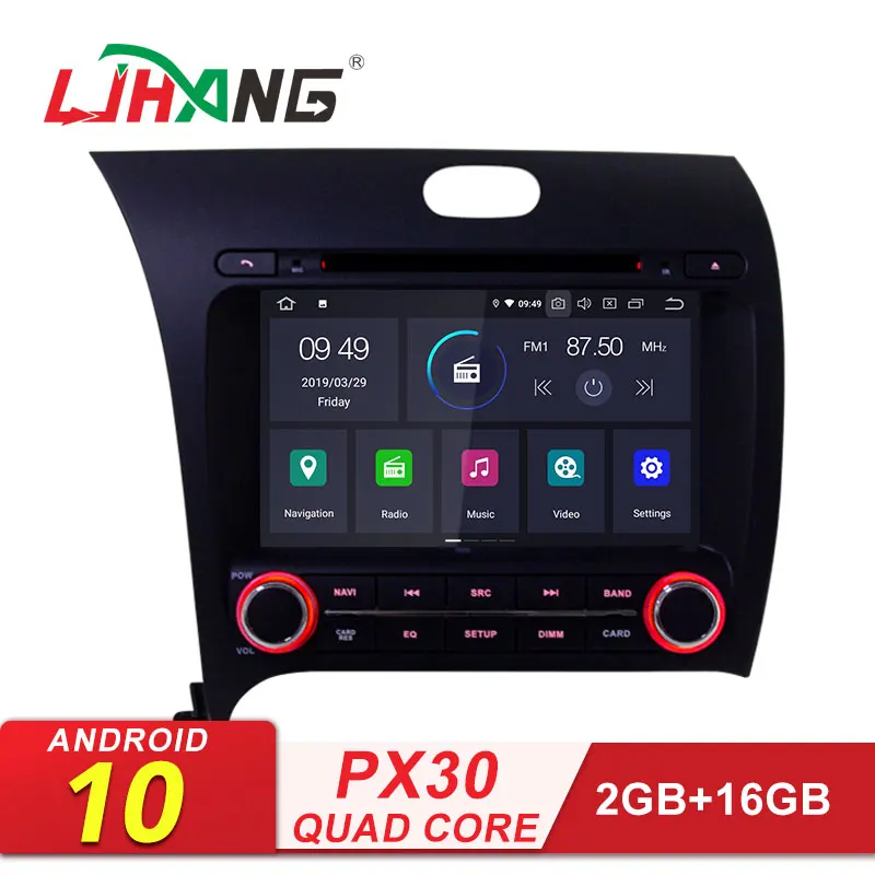 Автомобильный DVD плеер LJHANG 8 дюймов Android 10 для Kia CERATO K3 FORTE 2013 2014 2015 2016 Wi Fi